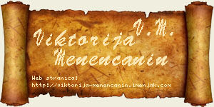 Viktorija Menenćanin vizit kartica